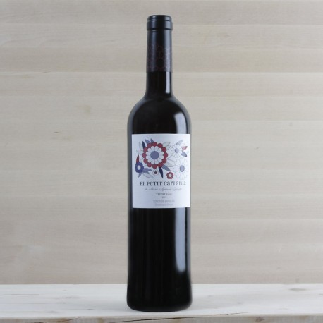 Petit Carlania 2013, negre 100% trepat, vi ecològic amb certificació CCPAE. DO Conca de Barberà