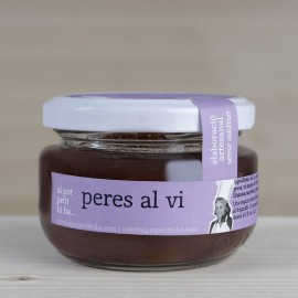 Melmelada de peres al vi Al pot petit hi ha. Format de 160 g.
