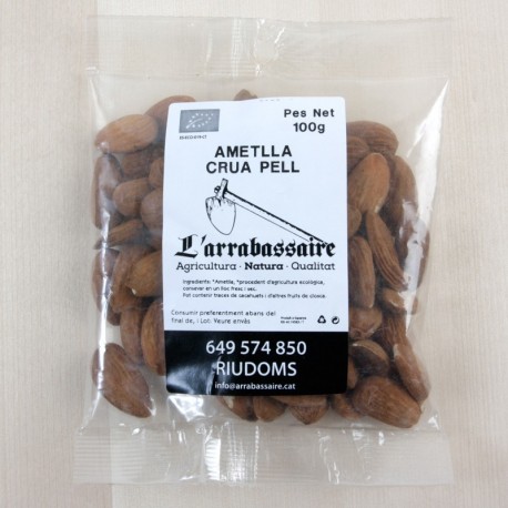 Ametlla crua ecològica amb pell