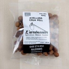 Avellana crua ecològica amb pell 