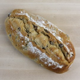 Pa ecològic de blat amb olives